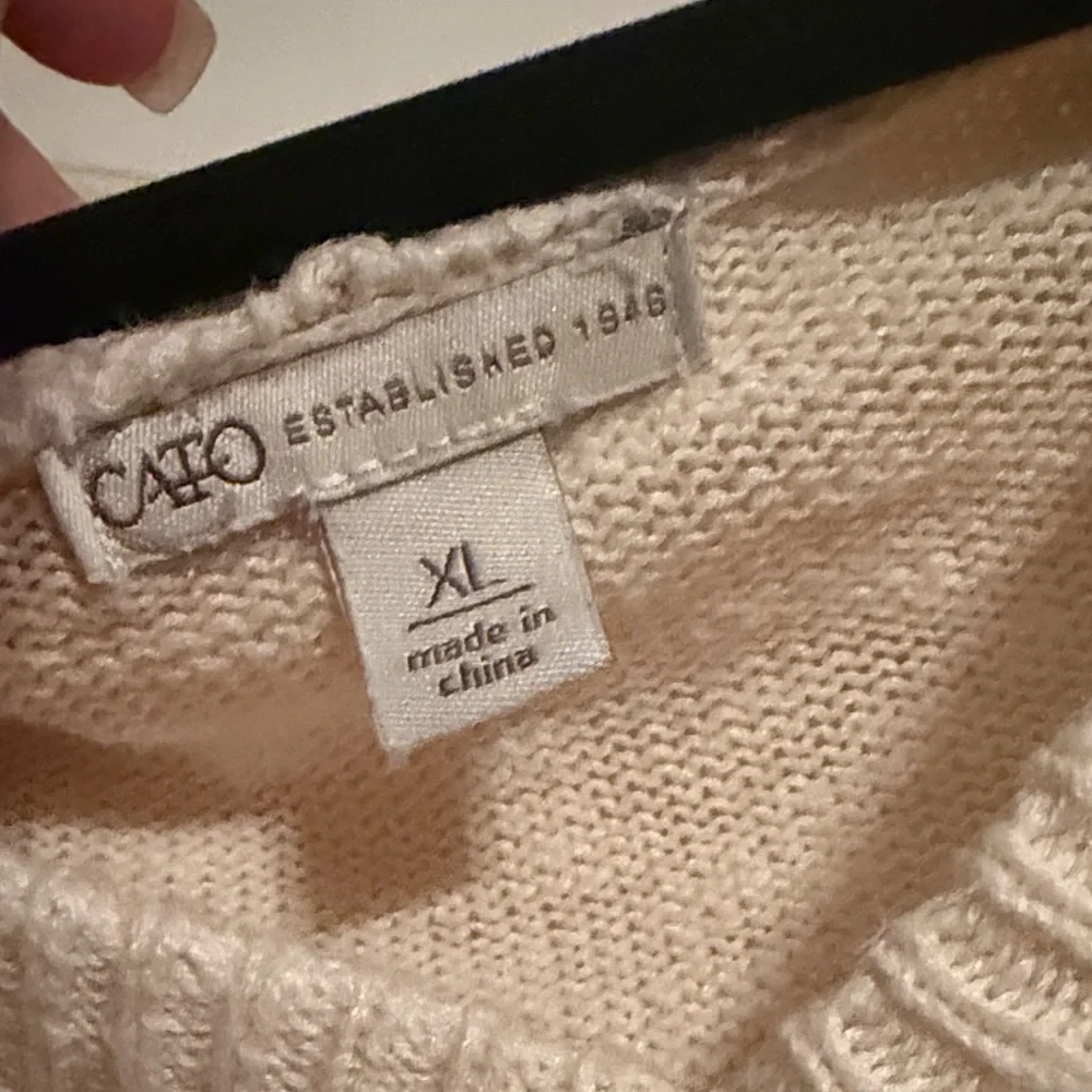 Cato Cream Knit Camo Star Sweater - Picture 2 of 5